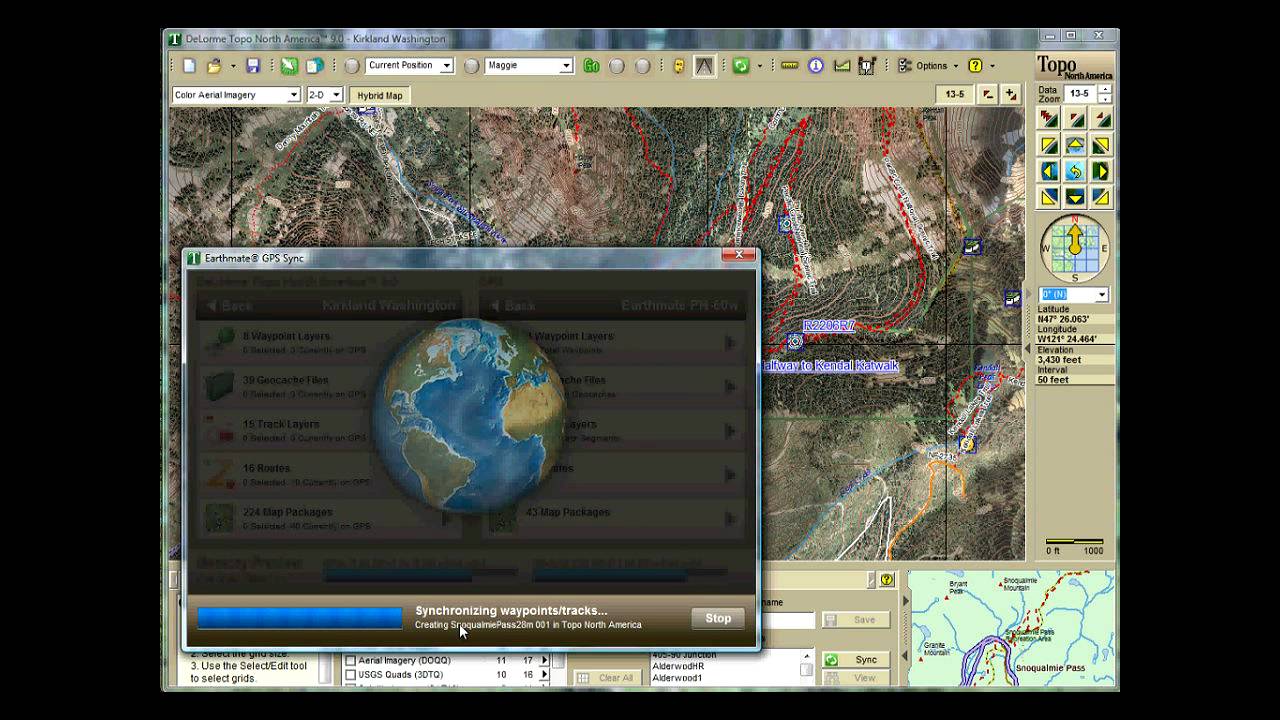 DeLorme Topo NA v9 Sync Tracks and Waypoints