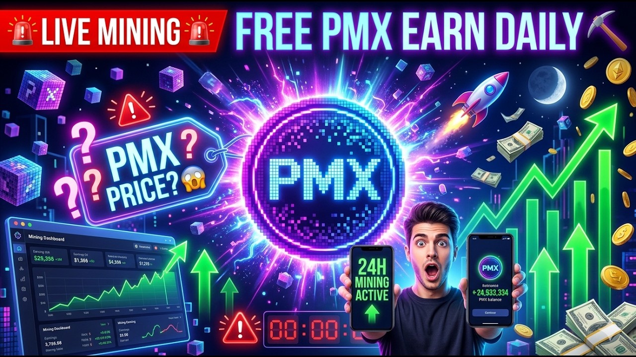 PIXEL Mine LIVE | Earn FREE PMX Every 24H | Wallet Connect Mining App 2026 #PMXToken #MiningApp