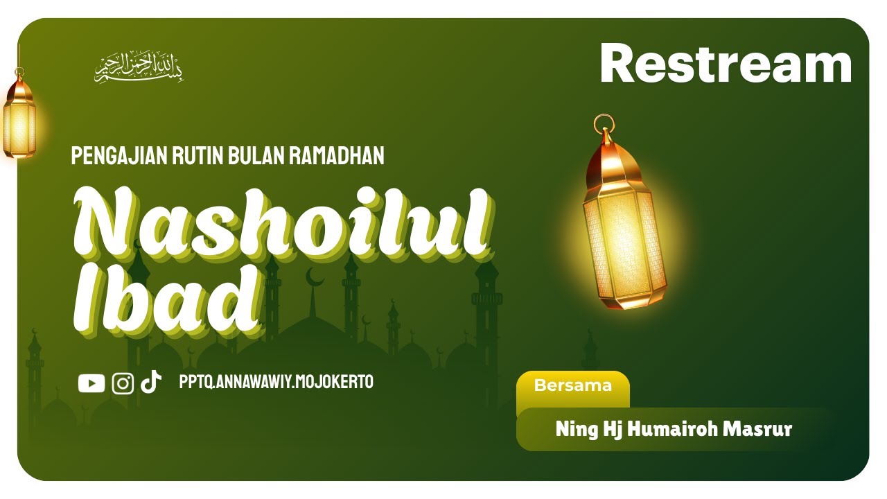 Ngaji Ramadhan-3 | Kitab Ushfuriyah - Ning Hj Humairoh Masrur