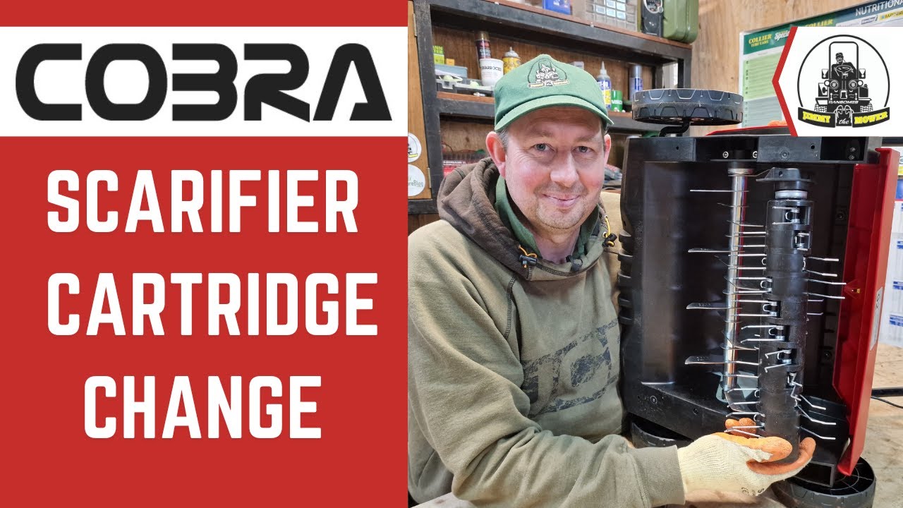 Cobra Lawn Scarifier & Aerator Cartridges & how to change them tutorial