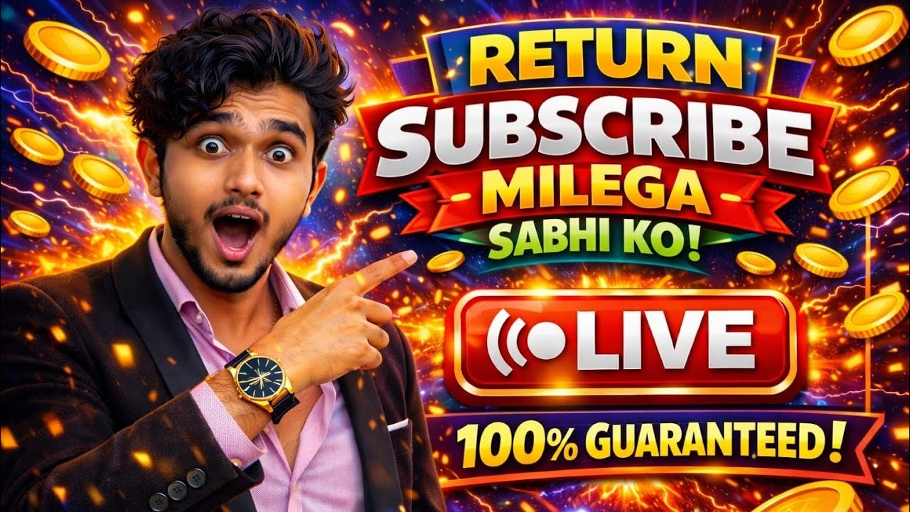 🔴 FREE LIVE PROMOTION | SABHI KO RETURN SUBSCRIBE MILEGA 😱 LIVE PROMOTION #LIVEPROMOTION