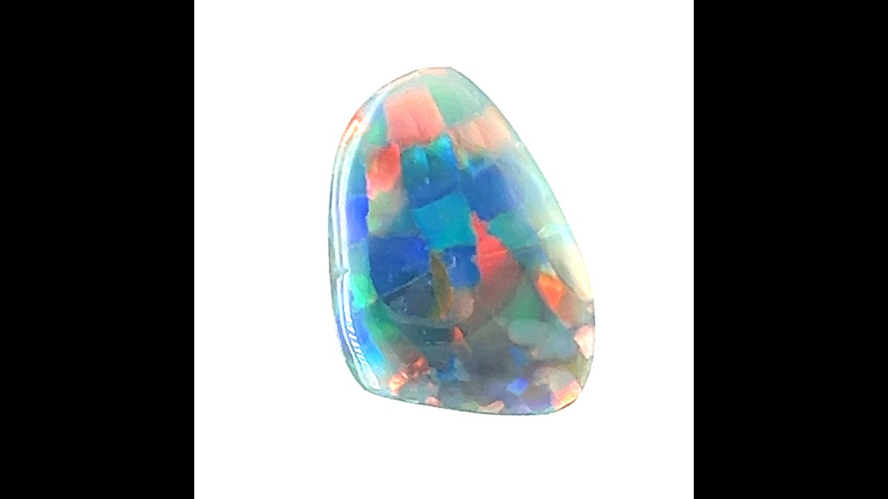 Harlequin Opal Pattern  - Geniune Australian Opal
