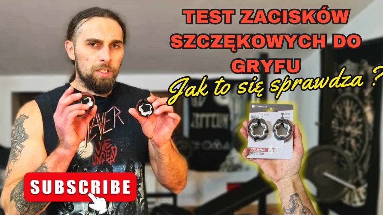 Zaciski szczękowe do gryfu - test