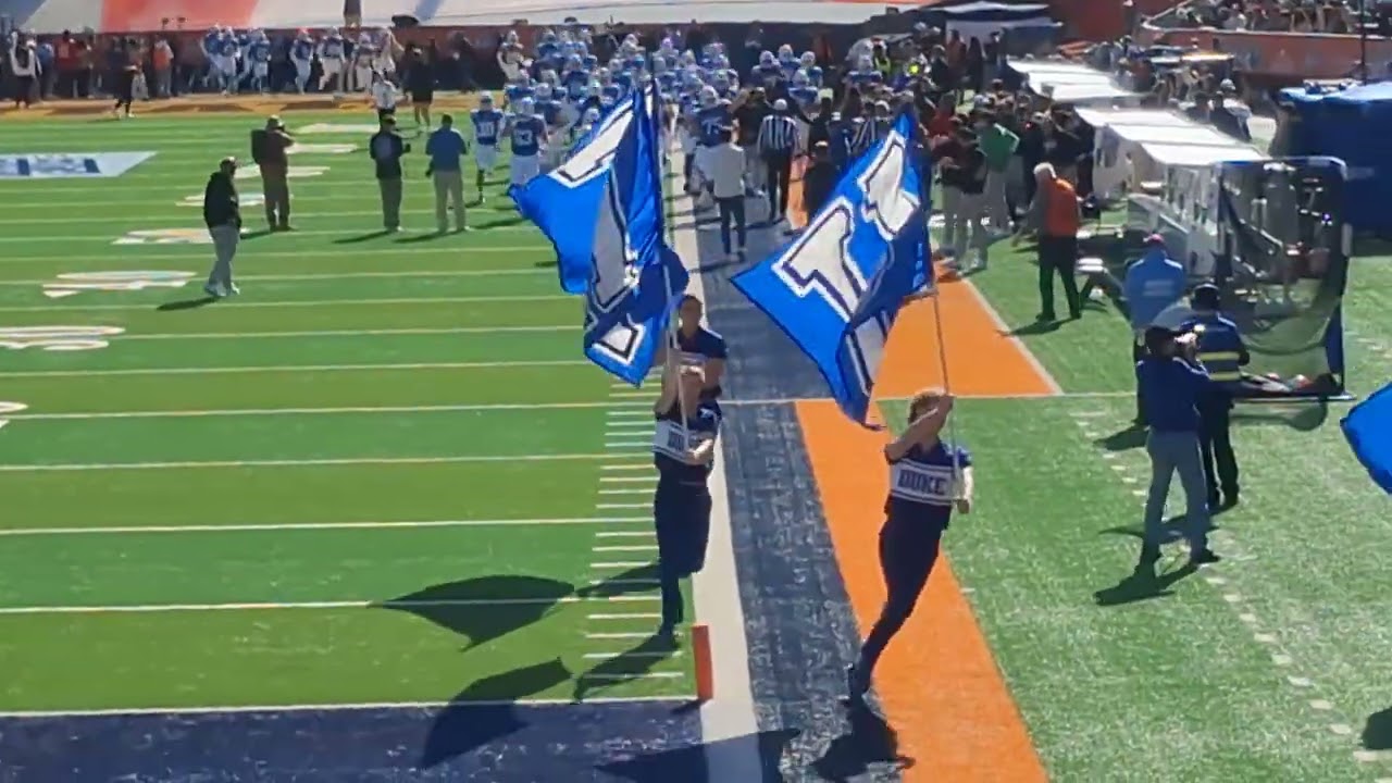 2025 Duke Sun Bowl Entrance vs Arizona State