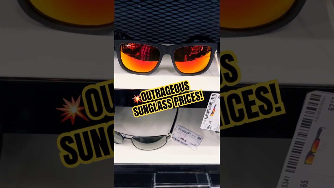 😎OUTRAGEOUS SUNGLASS PRICES! #shorts #sunglasses