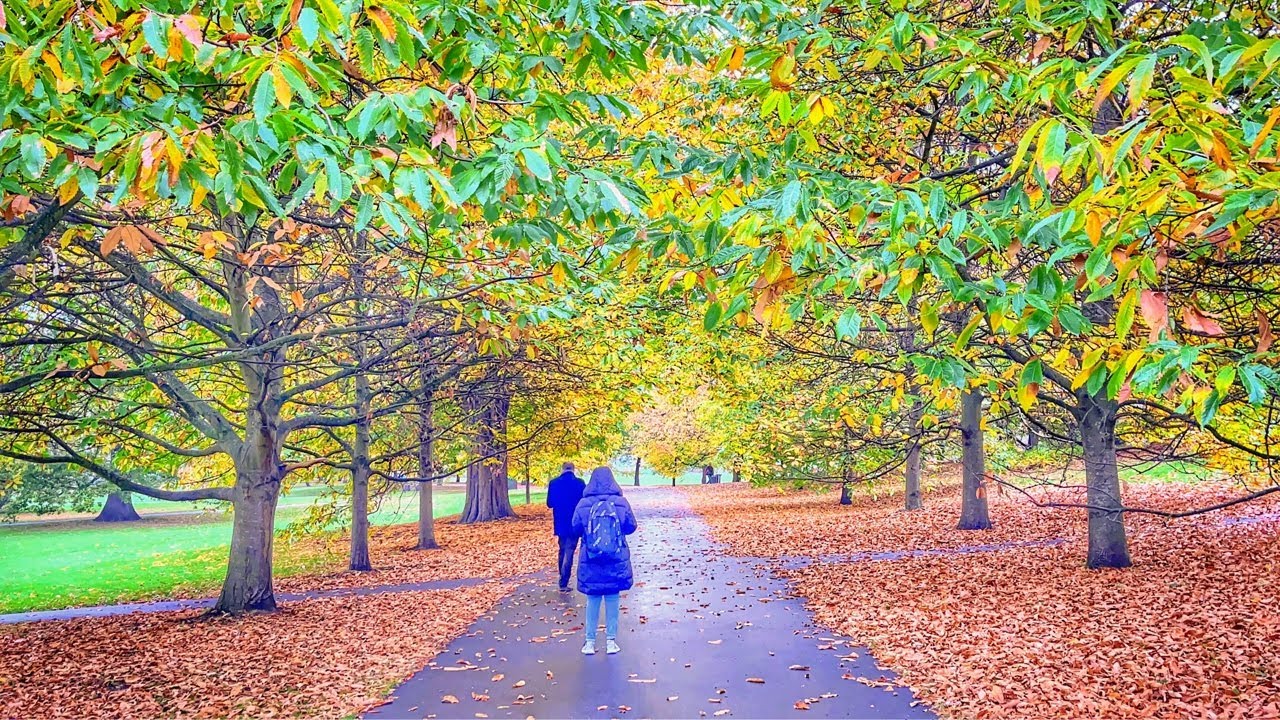 London Autumn 🍂 2021 | Royal Greenwich park | Oxford Street Central London | West End Walk - 4k HDR
