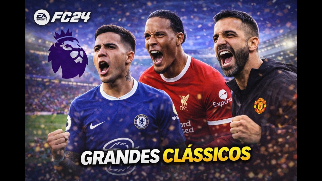 #28 - Dupla jornada de clássicos com fortes emoções - EAFC 24 Modo carreira - Xbox Series X