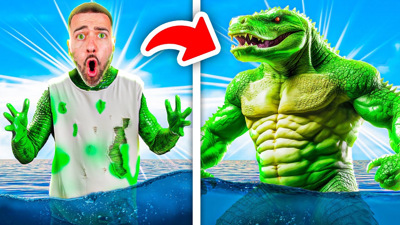Passer d'HUMAIN à CROCODILE ! TRANSFORMATION ! 🐊