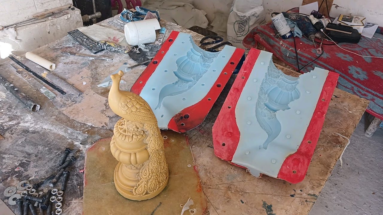 قالب القالب . الجزء الاخير .. How to make a silicone mold