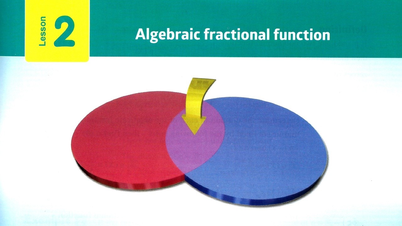 Prep3\ Math 2026 - 2nd term\ Unit 2 \ Lesson 2 \ Algebraic fractional function.