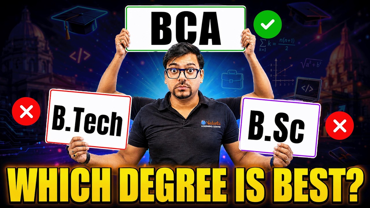 B.Tech vs BCA vs B.Sc in 2026 | Which Degree is Better for Your Career? | Harsh Sir