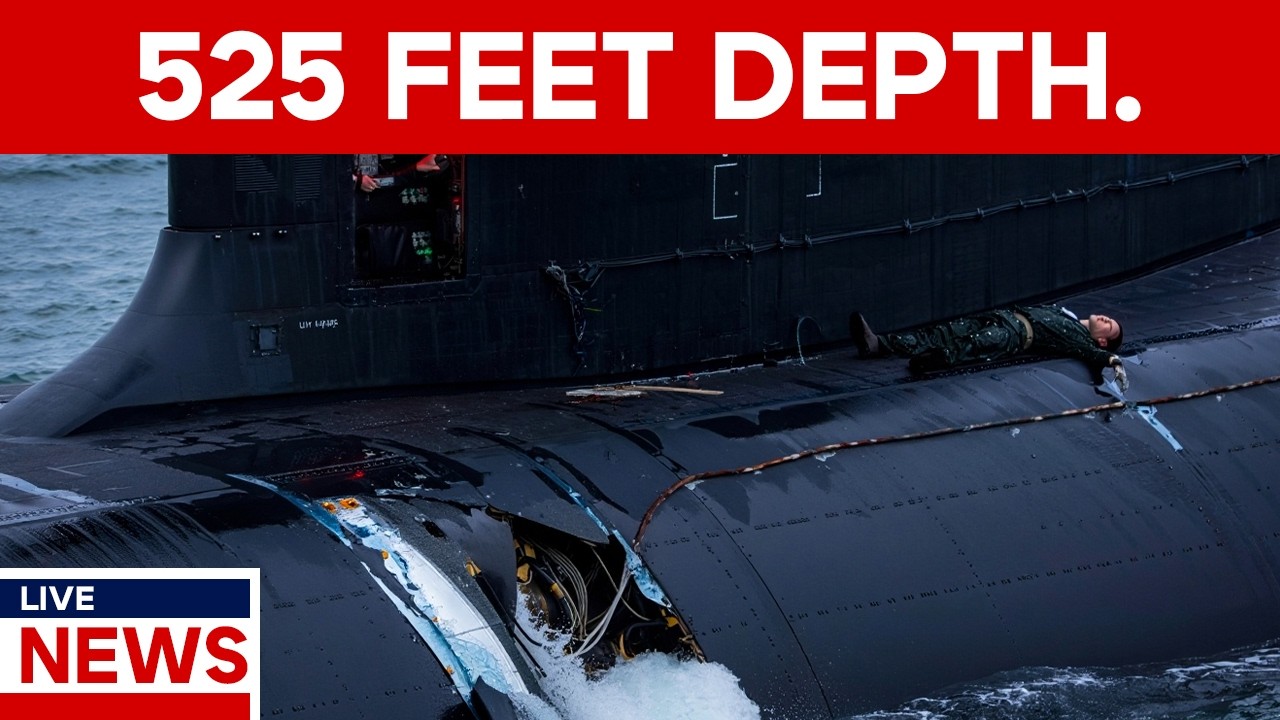 US Submarine Hit Underwater Mountain at Full Speed Killing One Sailor and Nearly Sinking