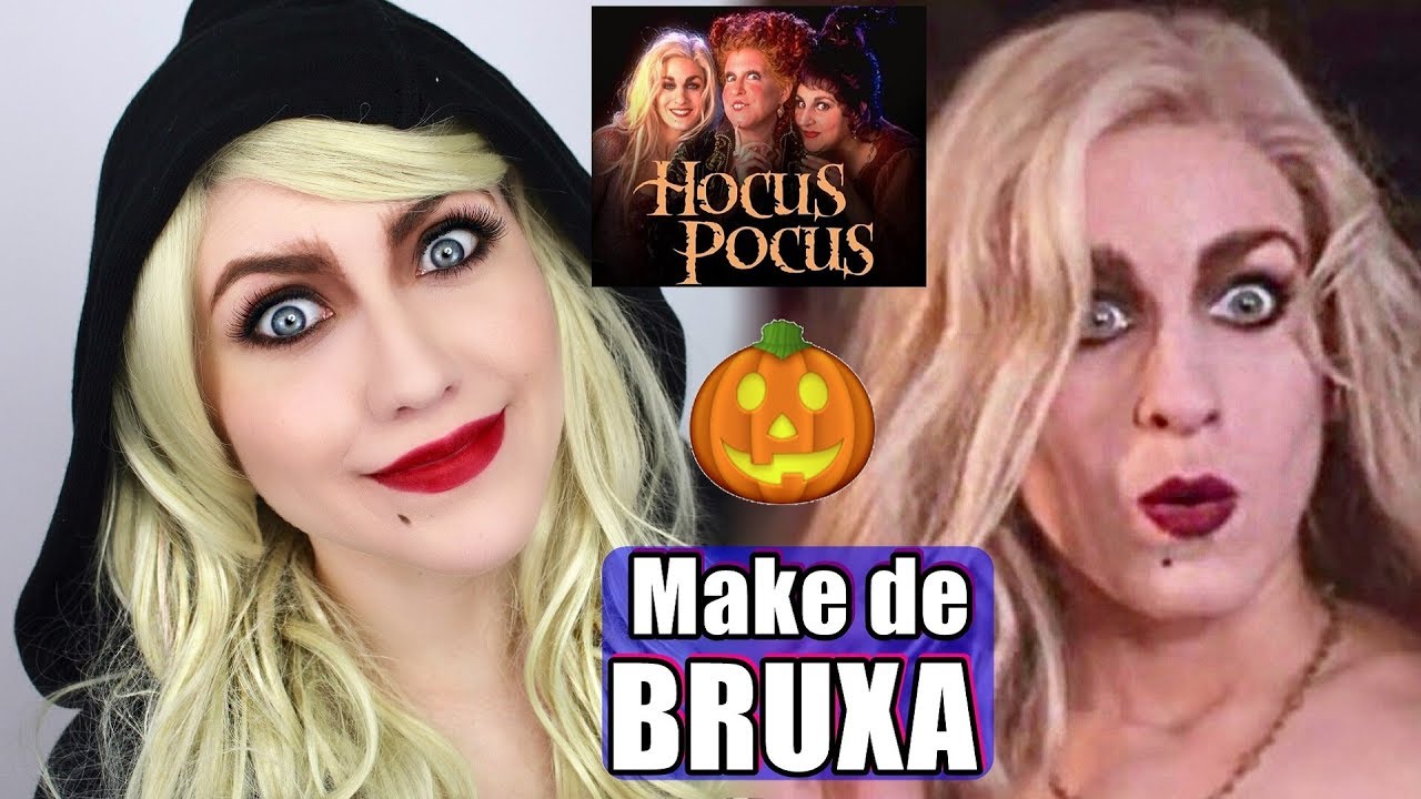 MAQUIAGEM DE BRUXA SARAH JESSICA PARKER FILME ABRACADABRA HOCUS POCUS HALLOWEEN | Mariana Ubertini