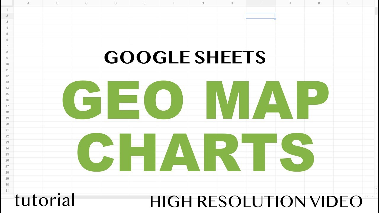 Geo Map Chart with Markers in Google Sheets Tutorial, Geographic Heat Map Graph