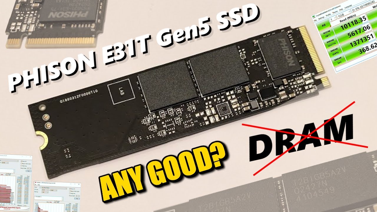 Phison E31T Gen5 SSD Review - Who Need DRAM???
