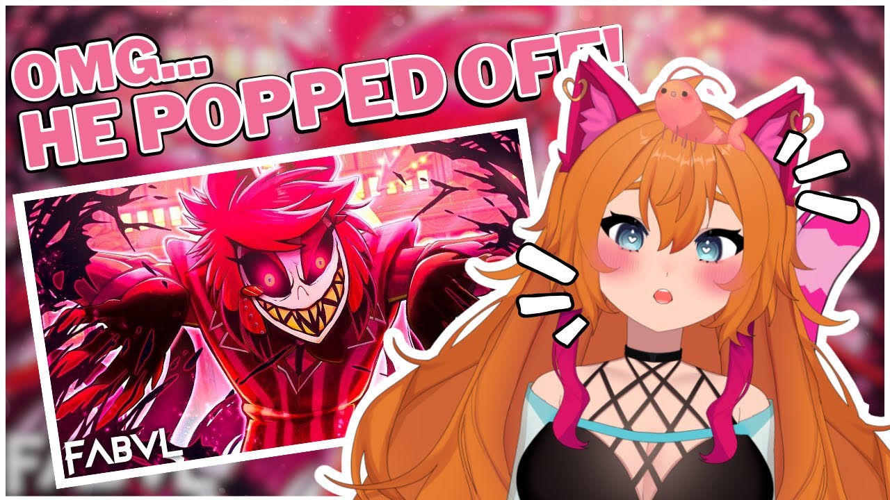 CATGIRL REACTS | ALASTOR SONG 