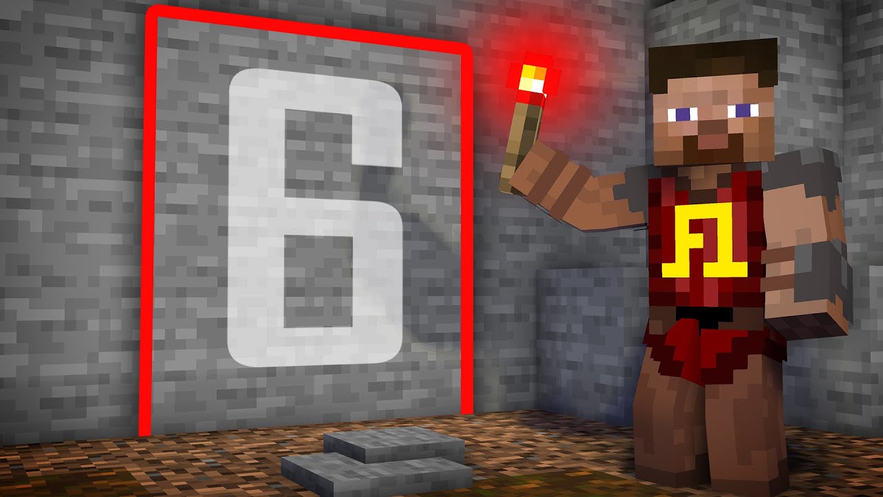 6 Geheimg&auml;nge in Minecraft mit Redstone 🏰 Minecraft Secret Base bauen deutsch