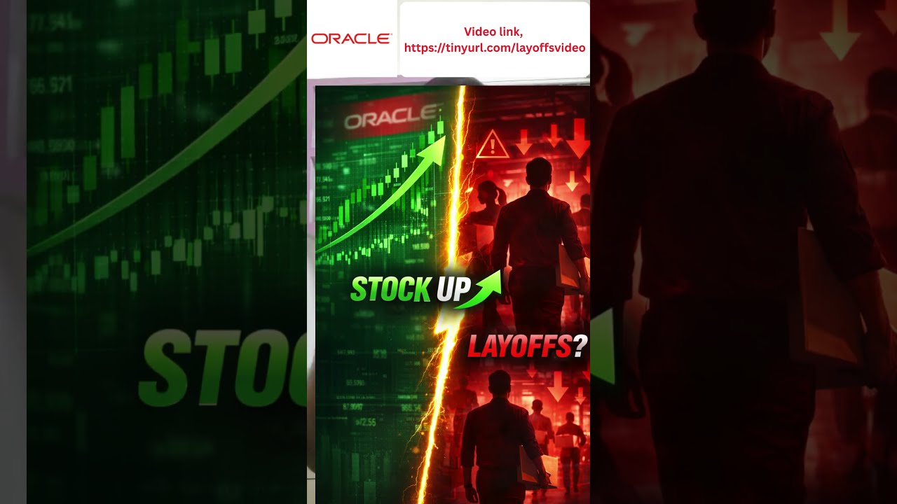 Oracle Stock Up 10%&hellip; So Why Layoffs? #oracle #layoffs2026 #reorganisation