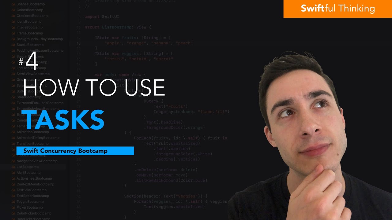 Как использовать Task и .task в Swift | Swift Concurrency #4