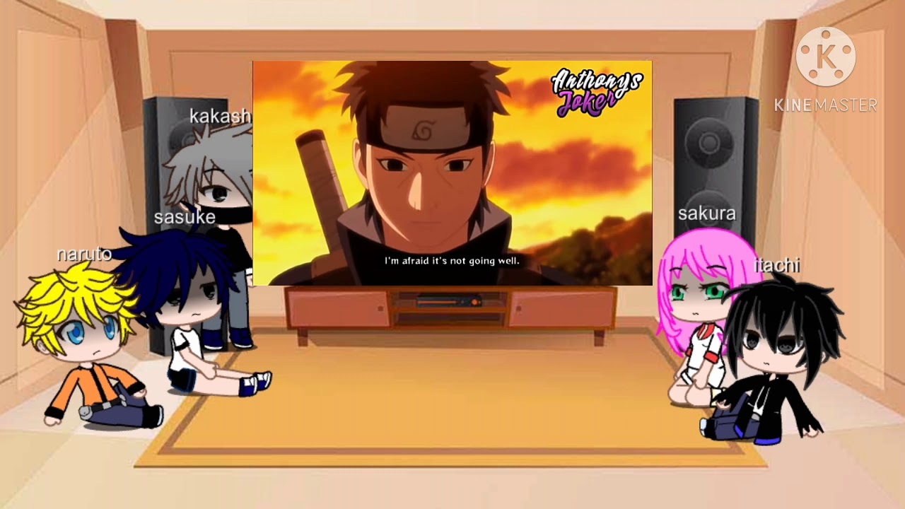 equipo kakashi + itachi reaccionan a una parodia de antonis joker