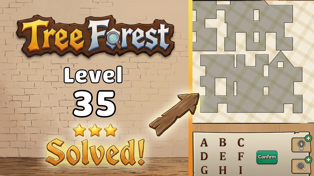 Tree Forest: Detective Words - Level 35 Walkthrough 🧩 | Full Solution & Gameplay! 🌲✨