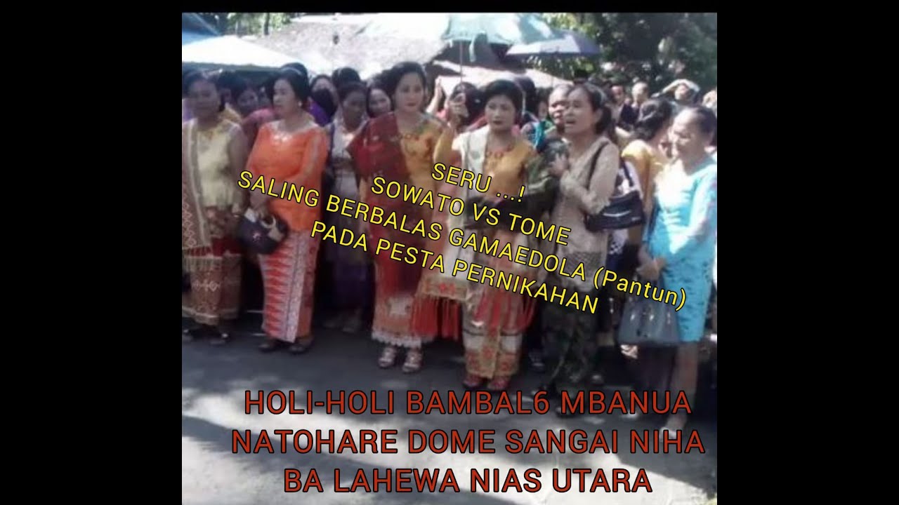 Penyambutan Tamu (Tome Vs Zowato) pada Pesta pernikahan di Lahewa Nias Utara