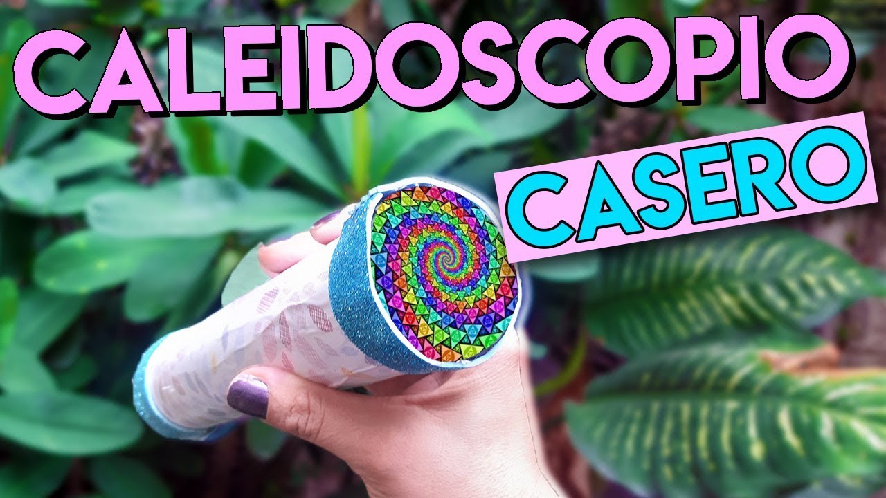 CALEIDOSCOPIO CASERO (SIN ESPEJOS) / Inventos fáciles de hacer para niños ⭐ Tareas de ciencias