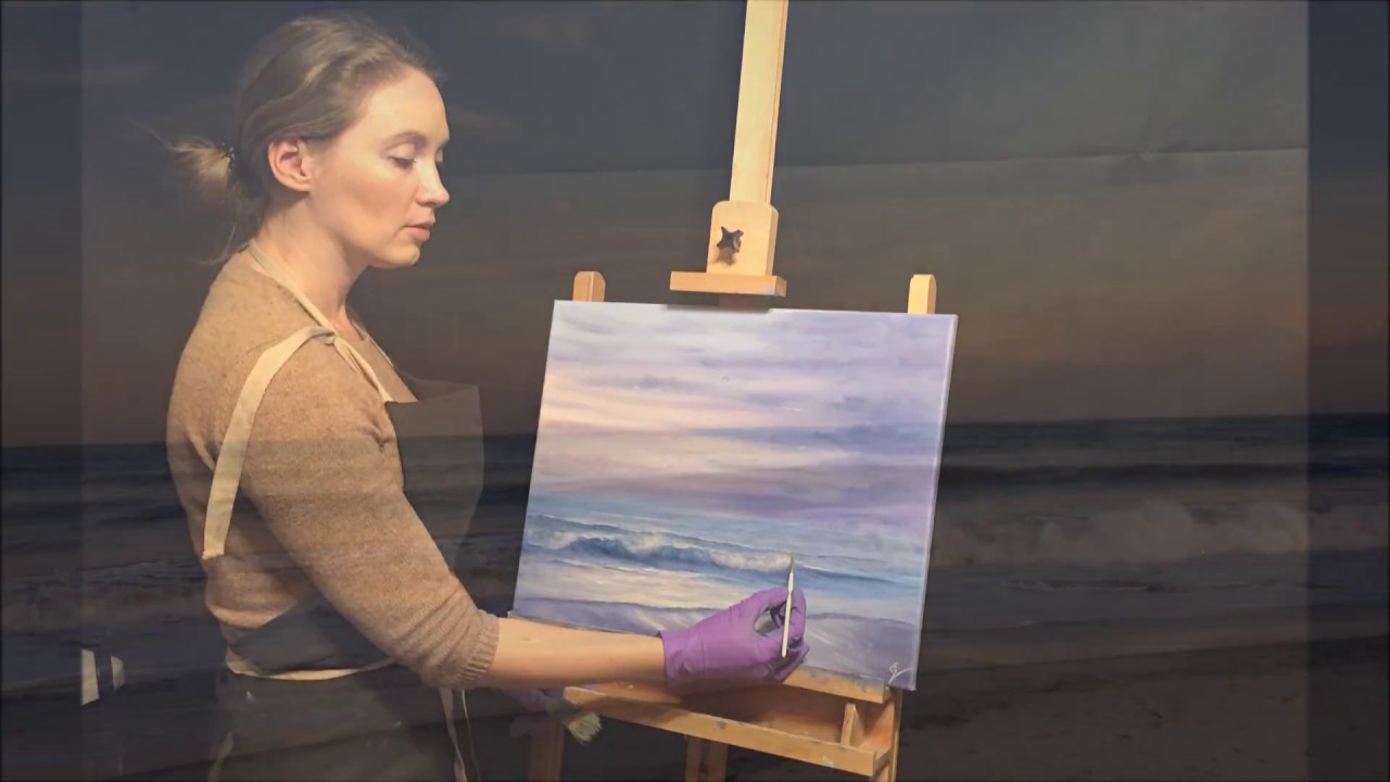 Seascape Oil Painting Time-lapse 