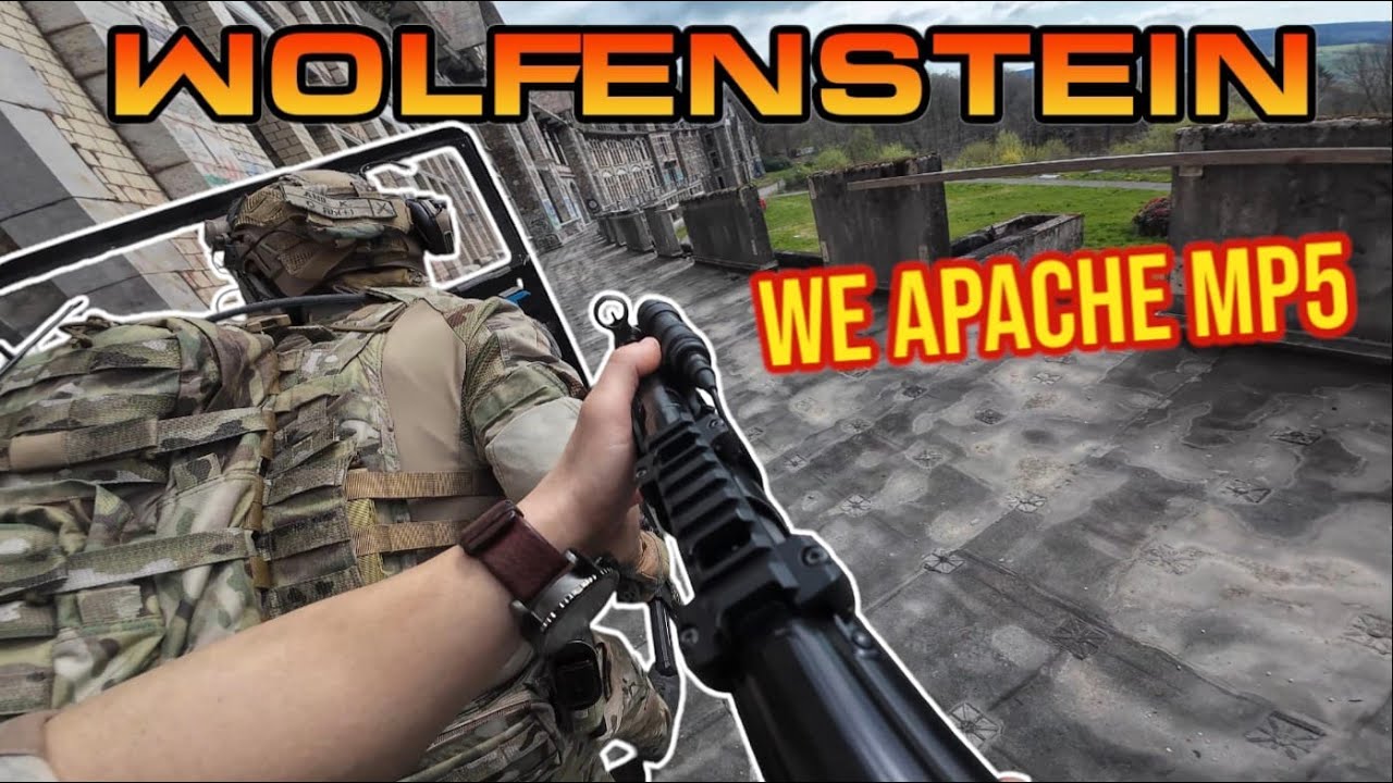Wolfenstein airsoft belgium We Apache MP5!