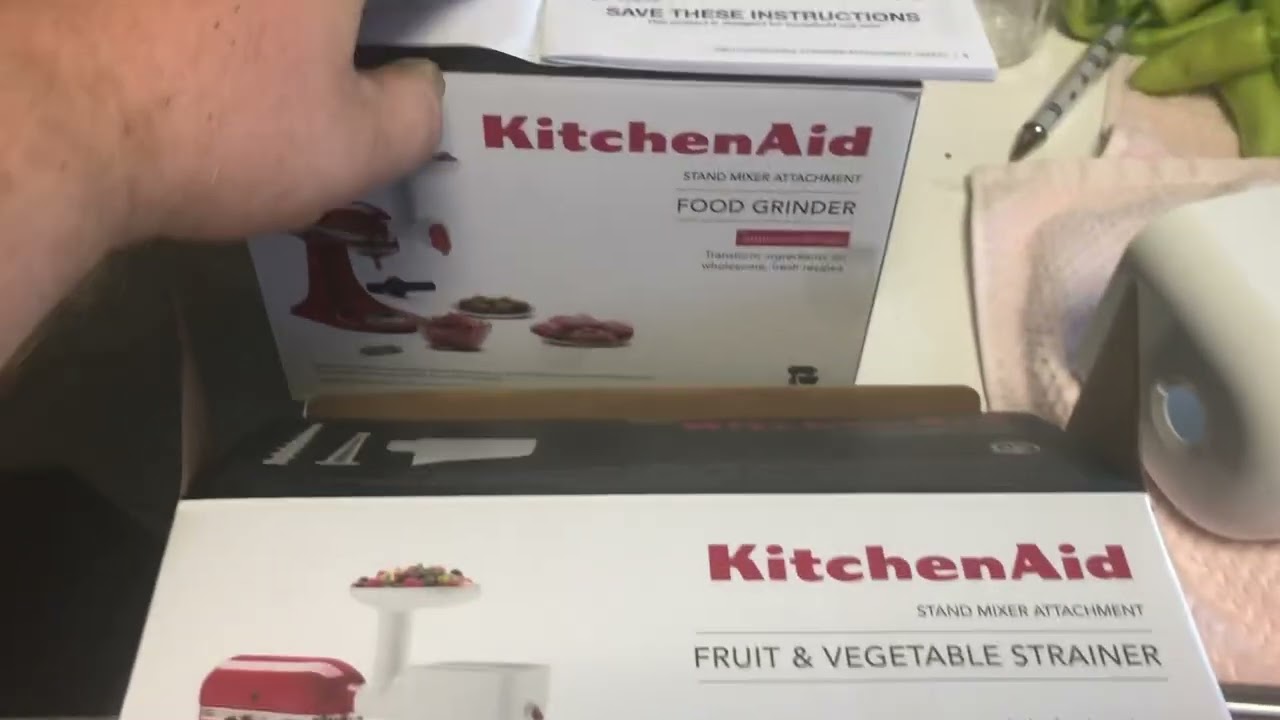 KitchenAid Fruit & Vegetable Strainer KSMVSP REQUIRES KSMFGA Food Grinder attachment!