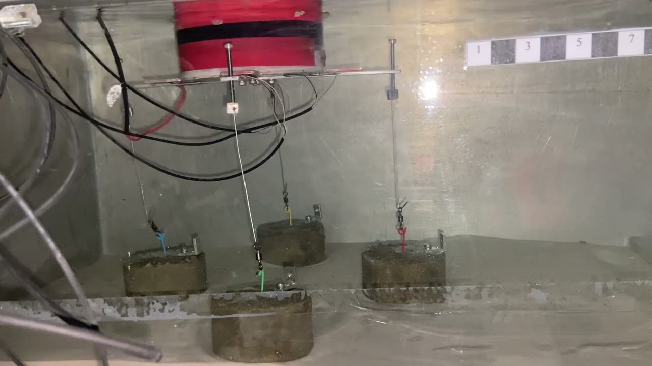 TLP Floating wind turbine lab scale (trial 2)