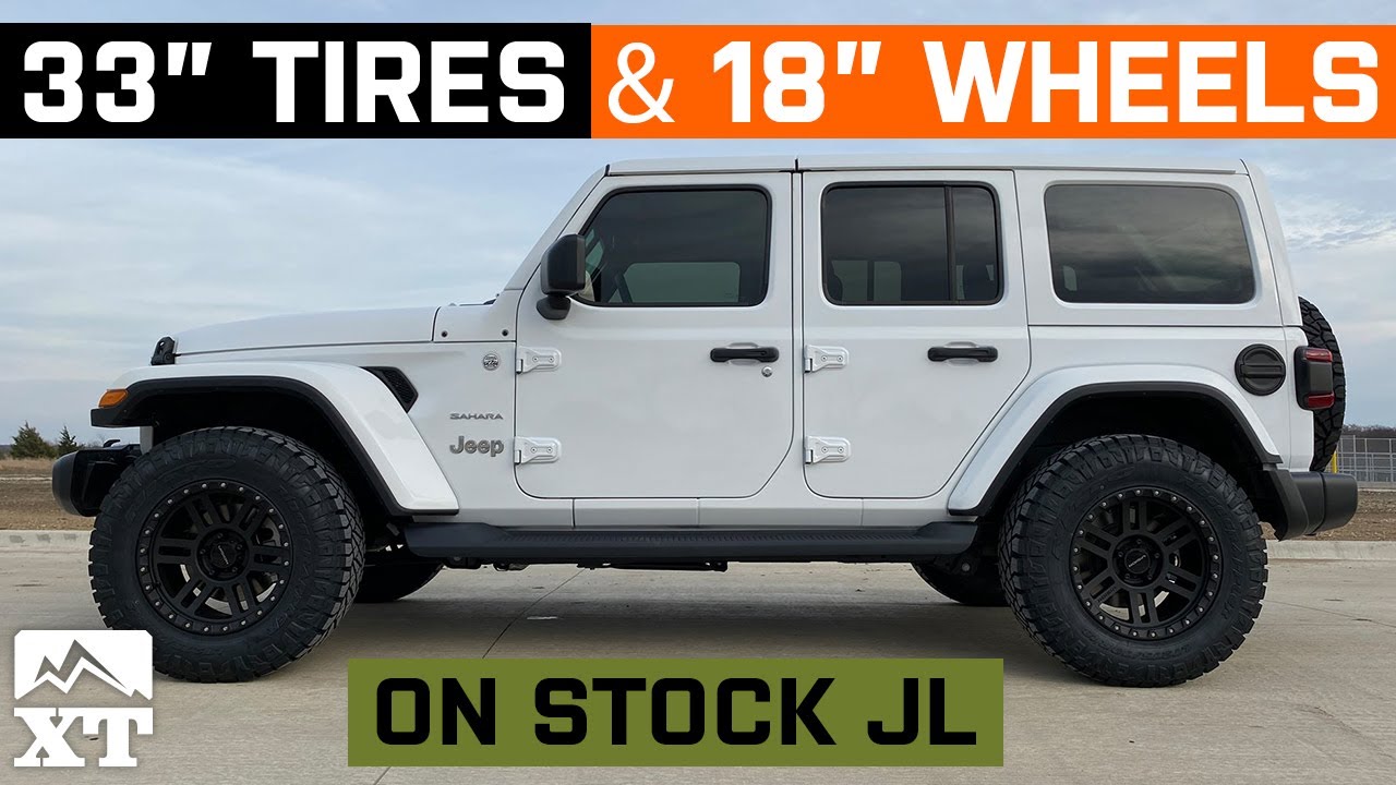 Stock JL Wrangler | 33x11.5R18 | 18x9 Wheels - W&T Fitment