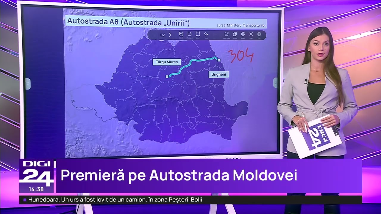 Premieră în România pe Autostrada Unirii. Ce secțiune de drum va fi cea mai spectaculoasă
