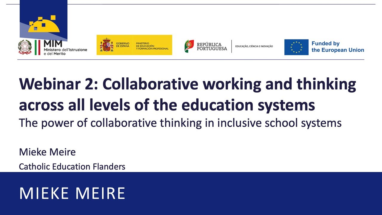 The power of collaborative thinking in inclusive education systems