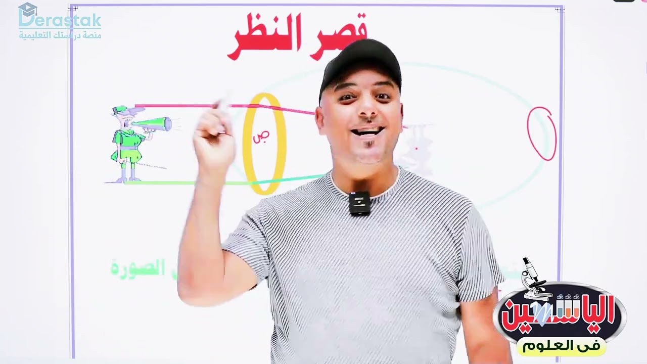 عيب  قصر النظر ( الاسباب - وكيفيه العلاج) علوم الصف الثالث الاعدادى // مستر محمد خلف الله
