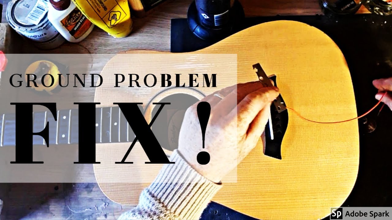 How To Fix Grounding Hum On Baby Taylor Acoustic Guitar.