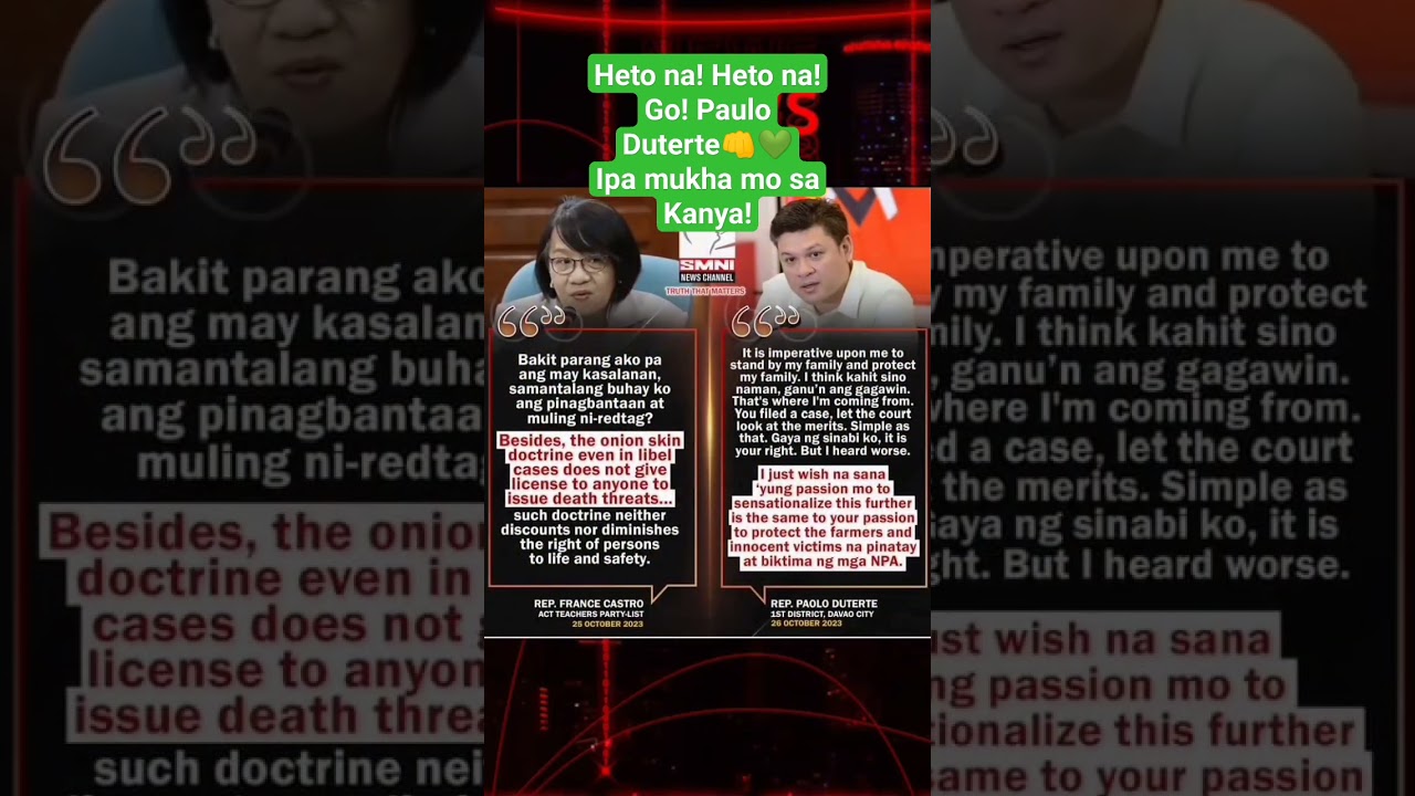 Rep. Paulo Duterte👍 Ito na ang magandang Laban Kasama ang Bayan #pauloduterte #news