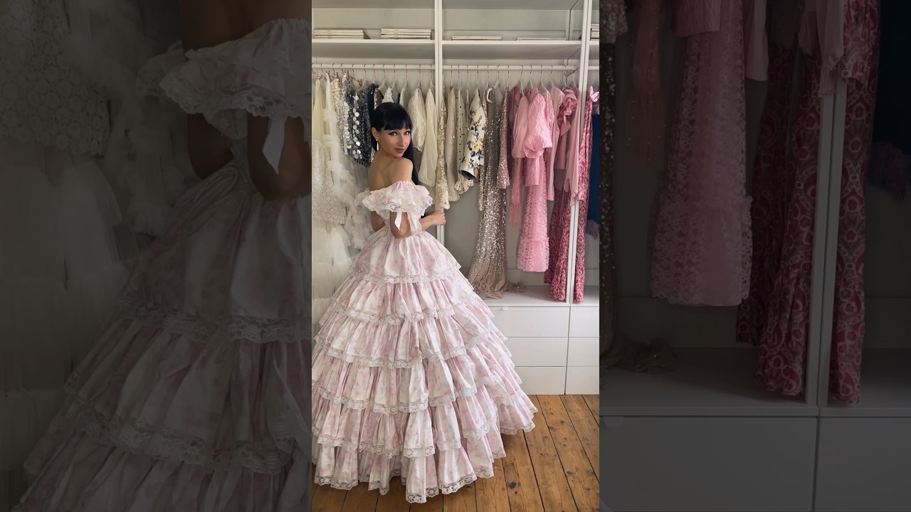 Ad How to recreate a Cinderella ball gown outfit #shorts
