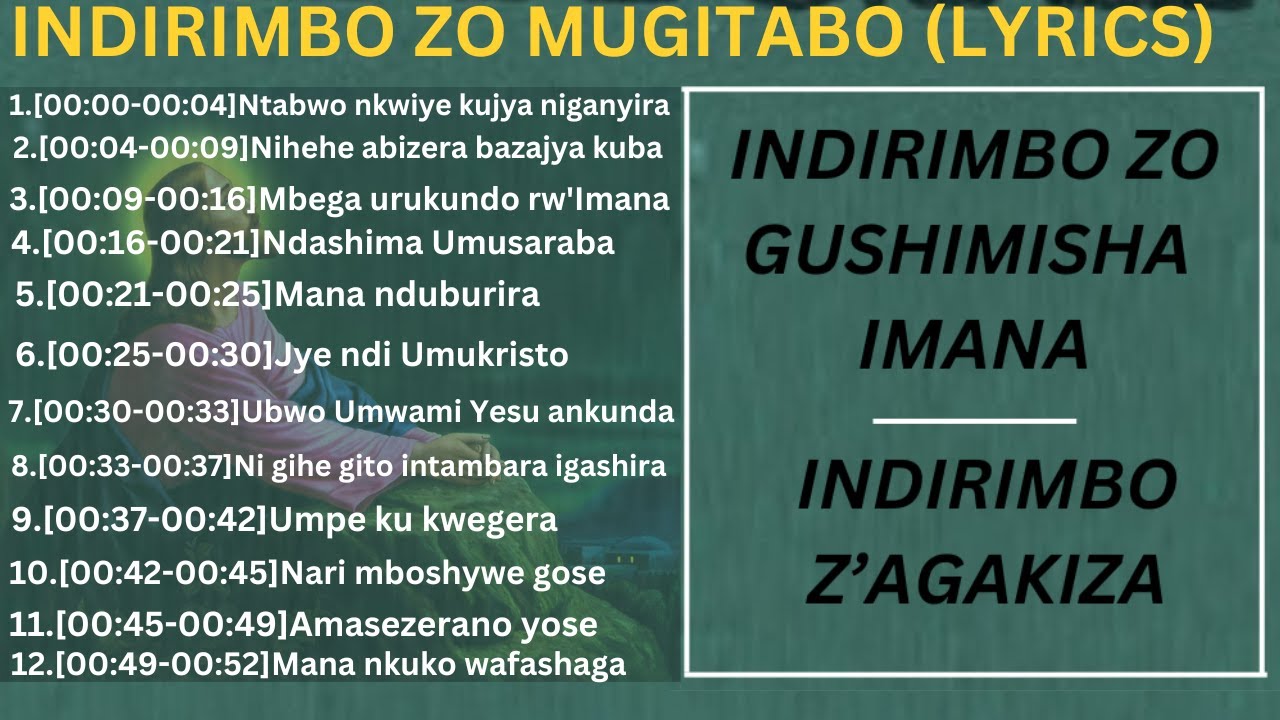 Indirimbo zo mugitabo with Lyrics|Non stop worship songs