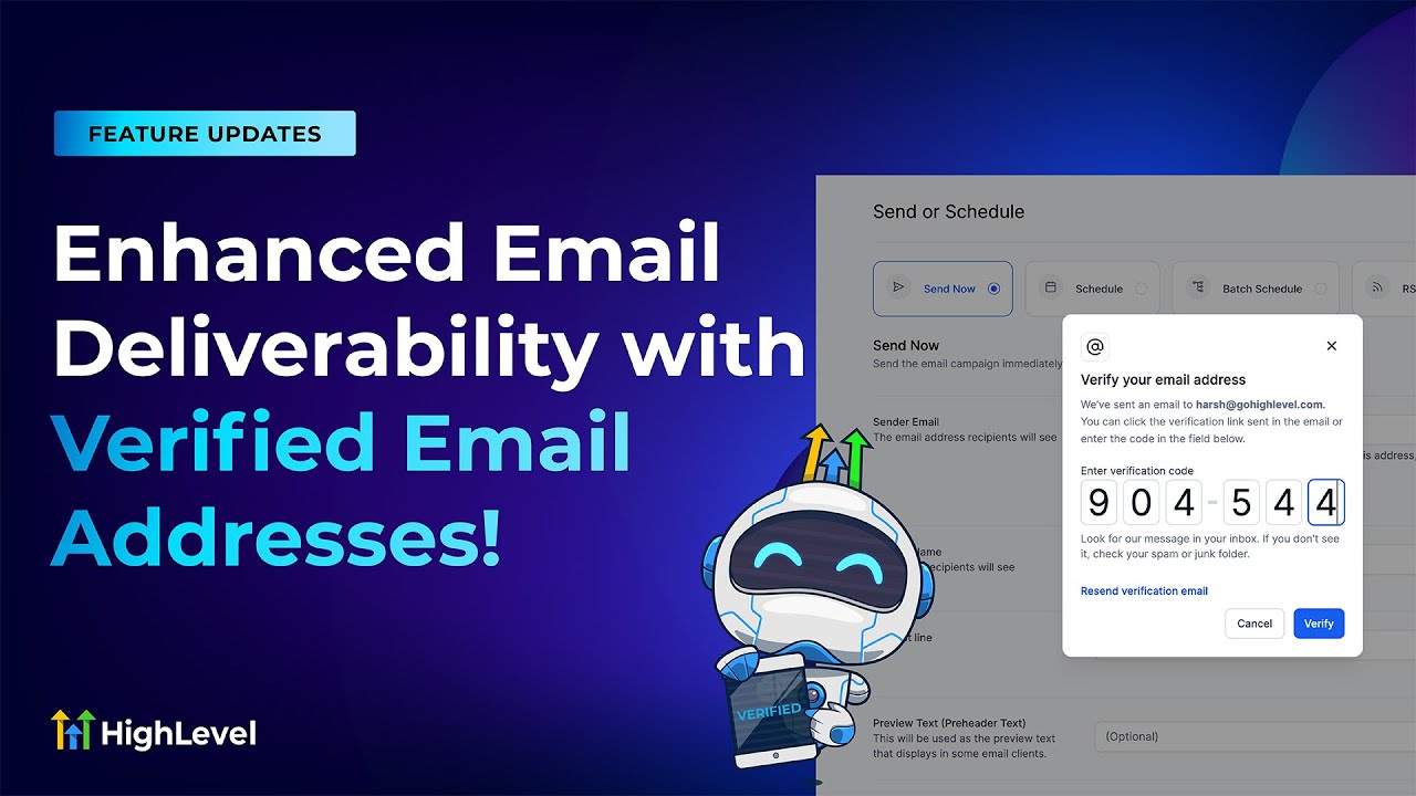 Enhanced Email Deliverability with Verified Email Addresses!