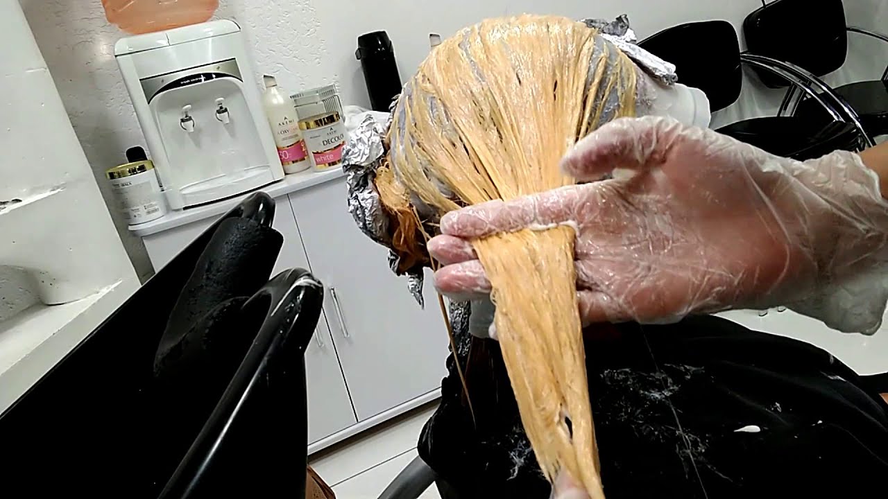 Removendo o vermelho do cabelo (do vermelho ao loiro bege)passo a passo
