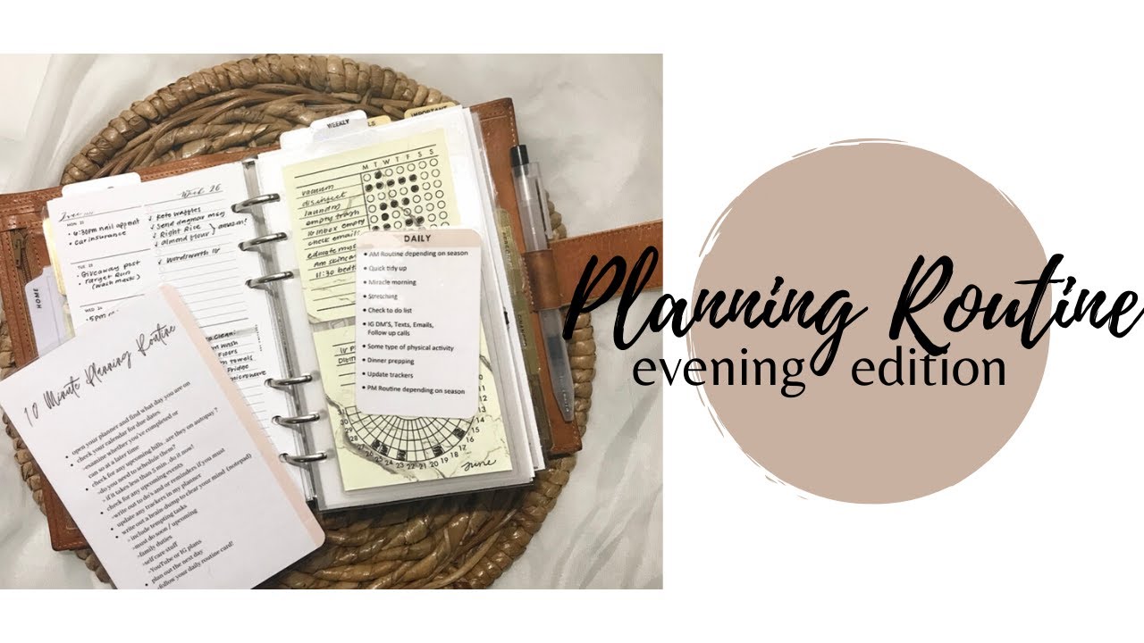 Planning Routine l Evening-ish edition l Collab with Planner_Lex