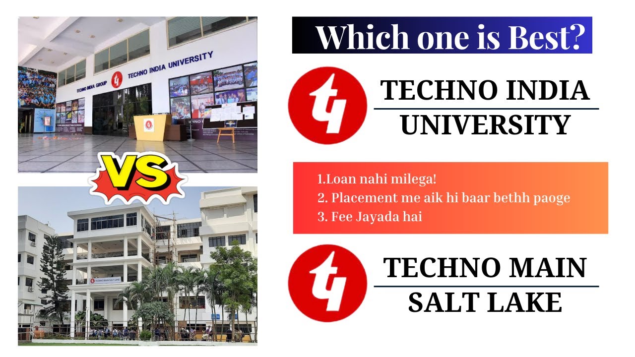 Techno Main Salt Lake vs Techno India University - Loan nahi milega😱😭 | Placement aik hi company me