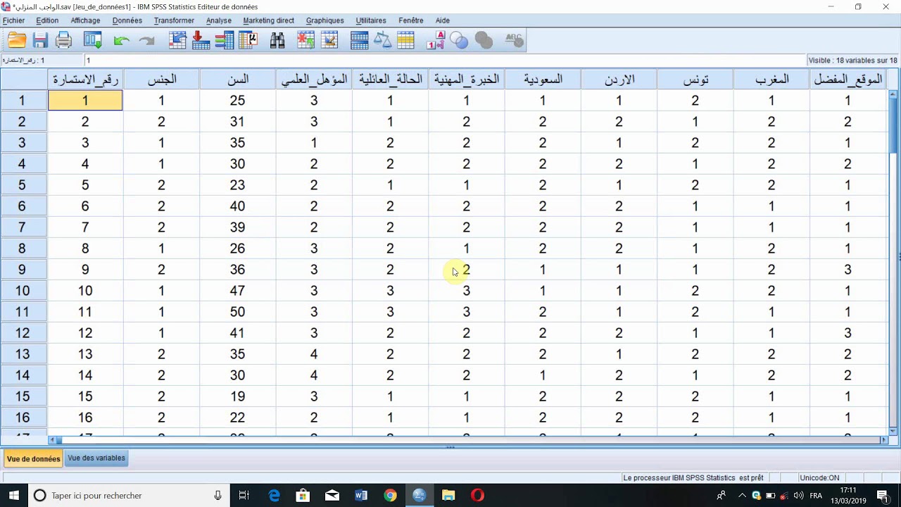 إعادة ترميز المتغيرات SPSS الجزء 02