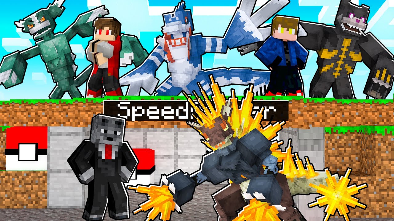 Minecraft Cobblemon Manhunt Mas Tem POKEMON PROIBIDOS (1 Speedrunner VS 2 Caçadores)