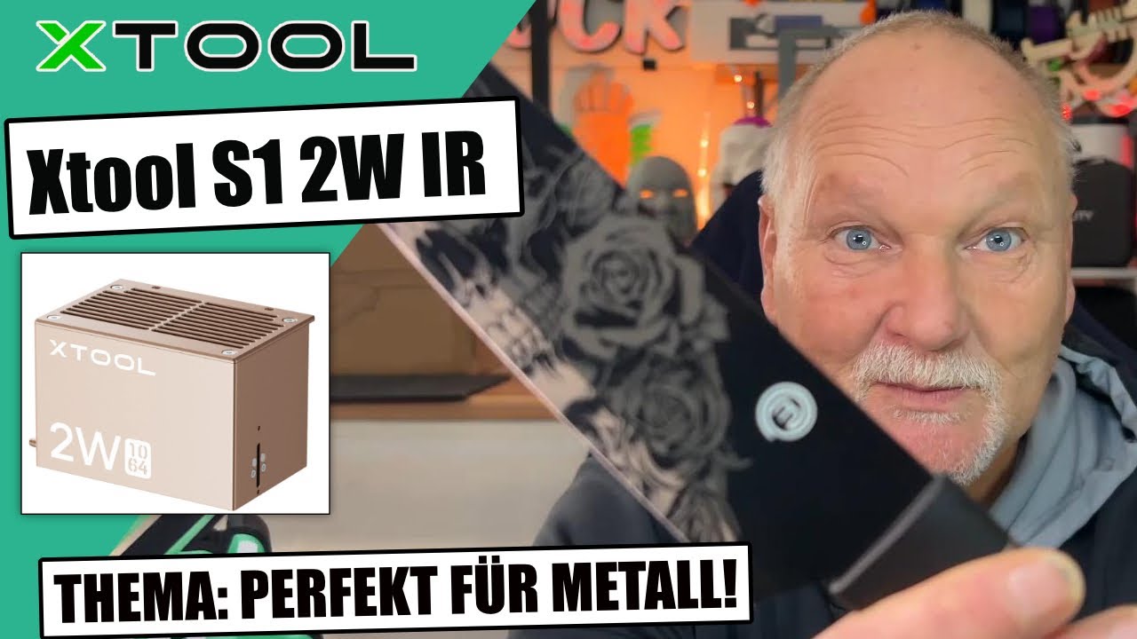 xTool S1 2W IR Laser Metall und Kunststoff perfekt veredeln!