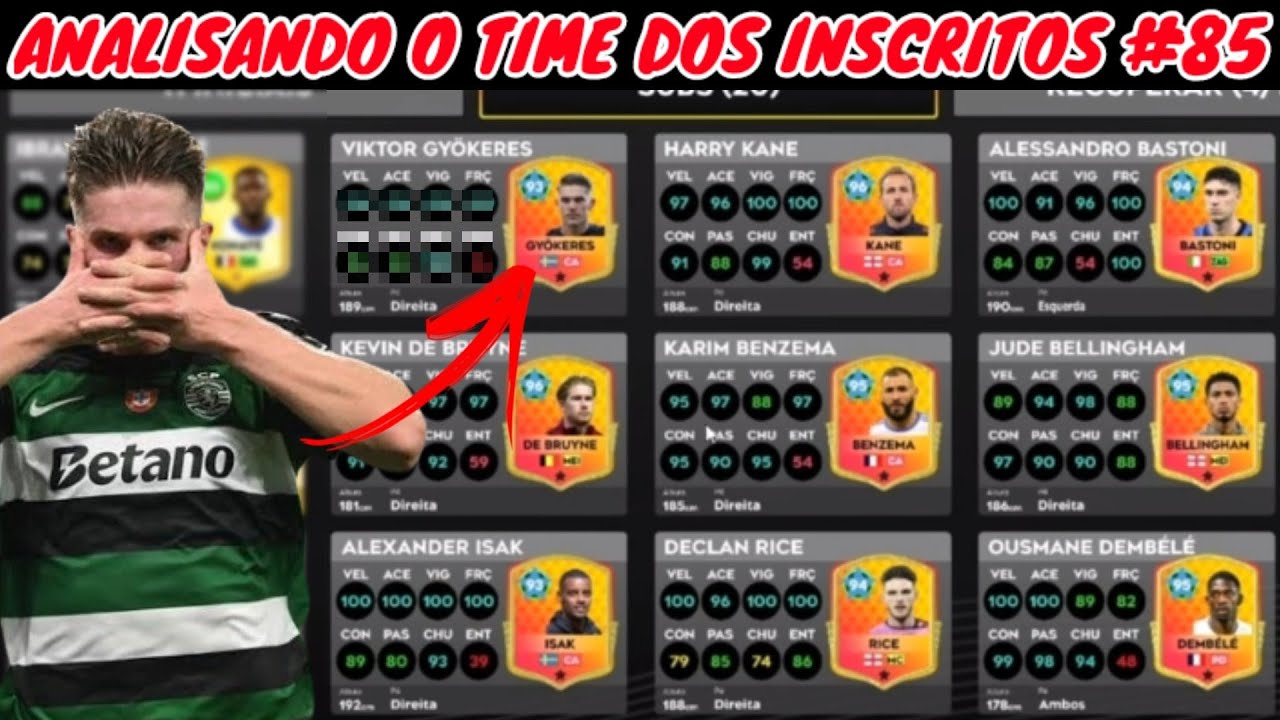 DLS 25 | Analisando o Time dos Inscritos #85 ( Esse é o Melhor Gyokeres de Todos 🤯 )