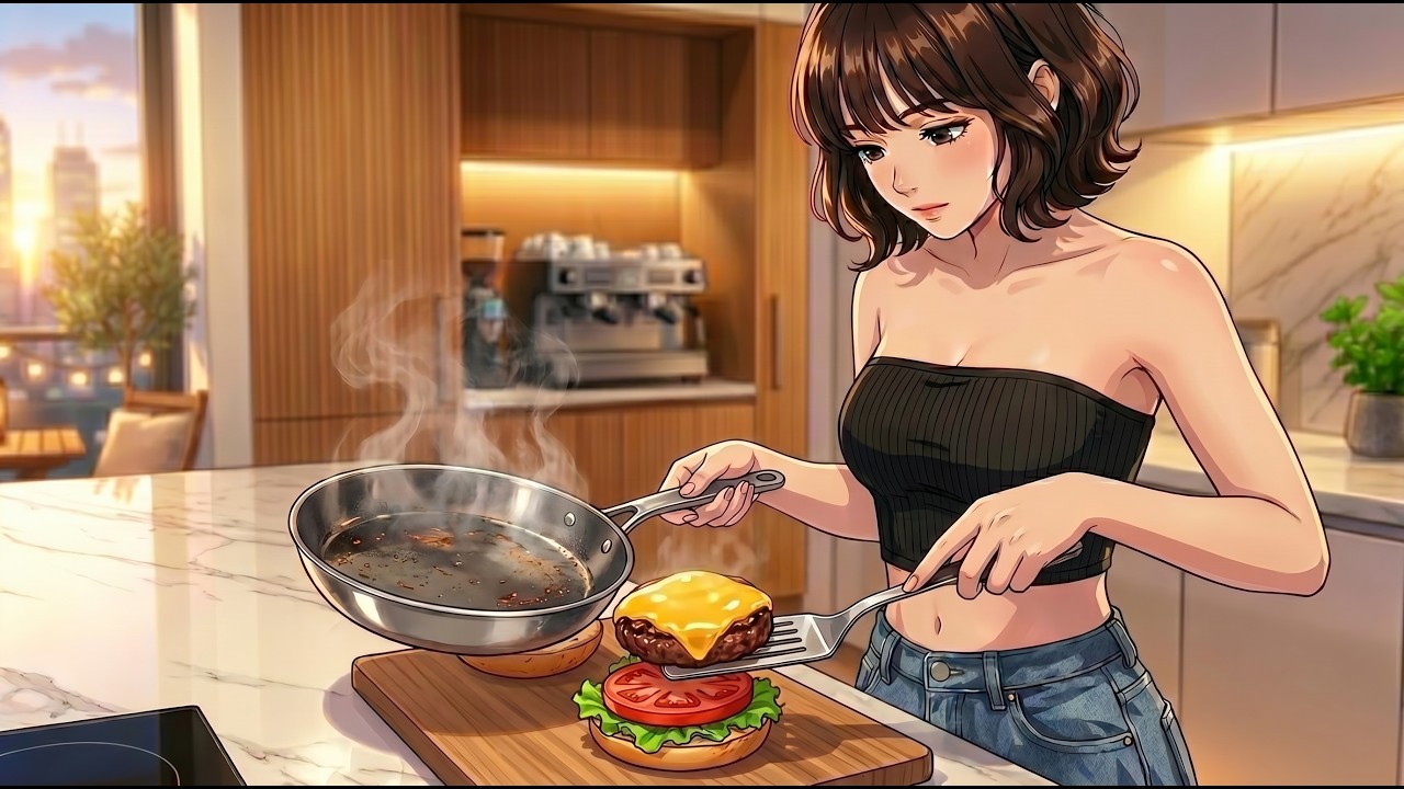 Relaxing After Work Routine 🍟 Slow Living Alone & Cozy Cooking | Ghibli Style ASMR