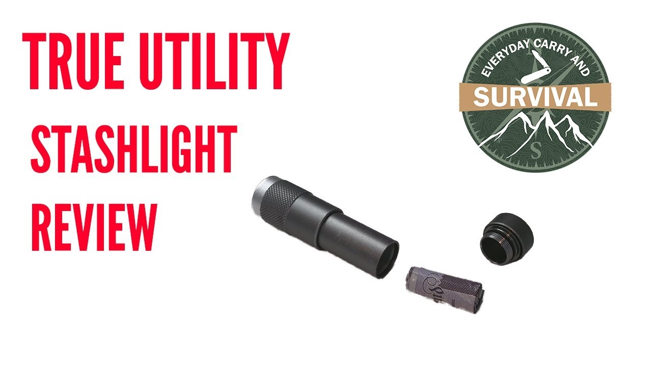 True Utility Stashlight Review - A keyring flashlight with hidden compartment.
