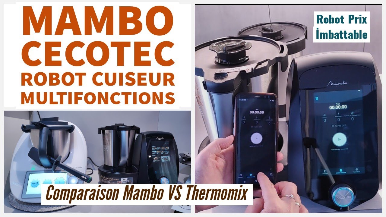 Mambo Cecotec VS Thermomix - Robot de Cuisine Multifonctions Mambo 12090 Habana - Test Avis Unboxing
